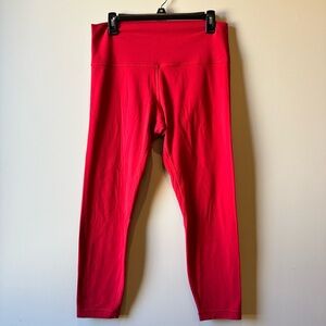 Lululemon Cropped Red Leggings Sz. 12